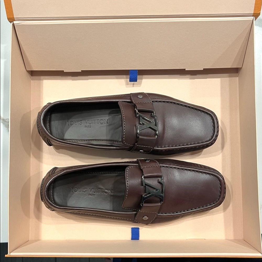 AUTHENTIC LOUIS VUITTON MEN LOAFERS SHOE - Picture 9 of 12